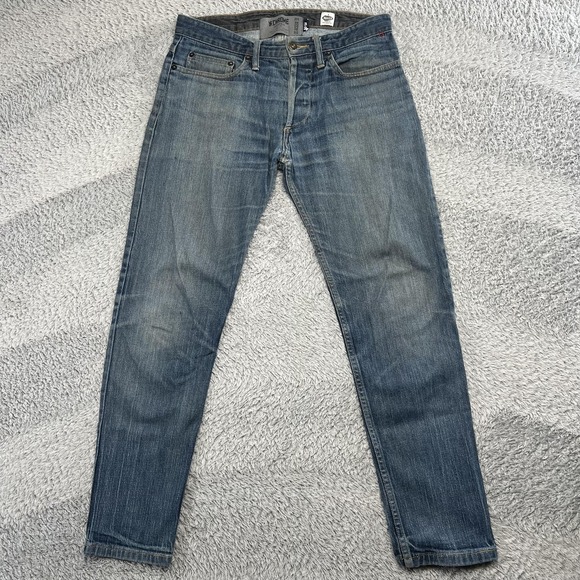 Chrome Industries Other - Chrome Industries Jeans Mens 32x29 Blue Tapered Cone Denim Button Fly Made USA